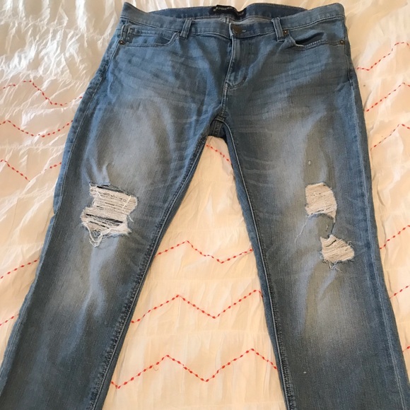 Express size 12 distressed girlfriend jeans - Picture 1 of 6